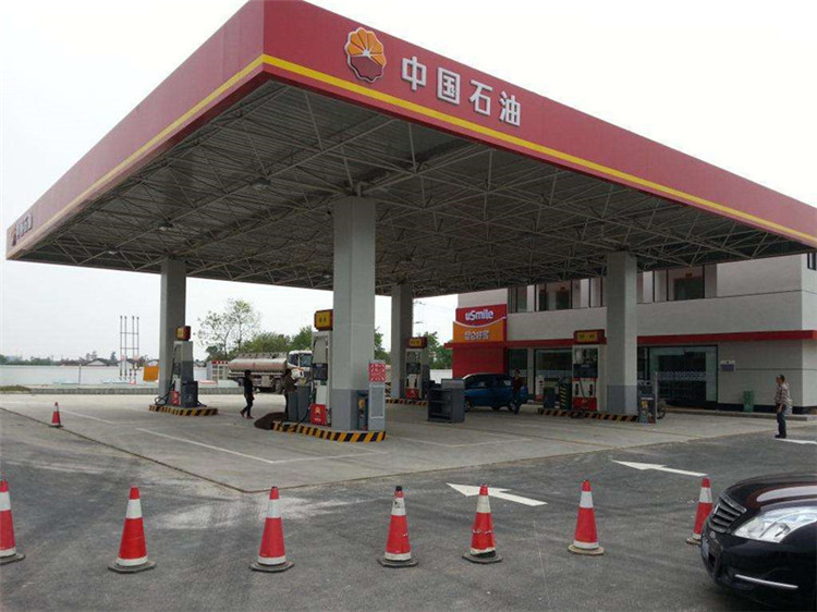 丹阳加油站钢结构网架案例20
